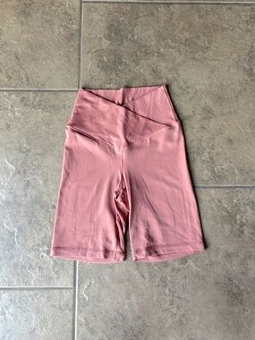Aerie High-Waist Pink/Salmon Colored Bike Shorts • Size S